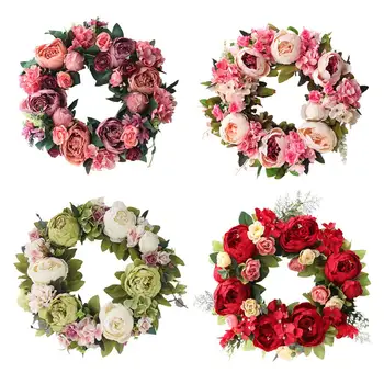 

Crepe Peony Flower Simulation Door Decoration Garland Decoration Home Living Room Flower Wall Decoration Holiday Party Supplies