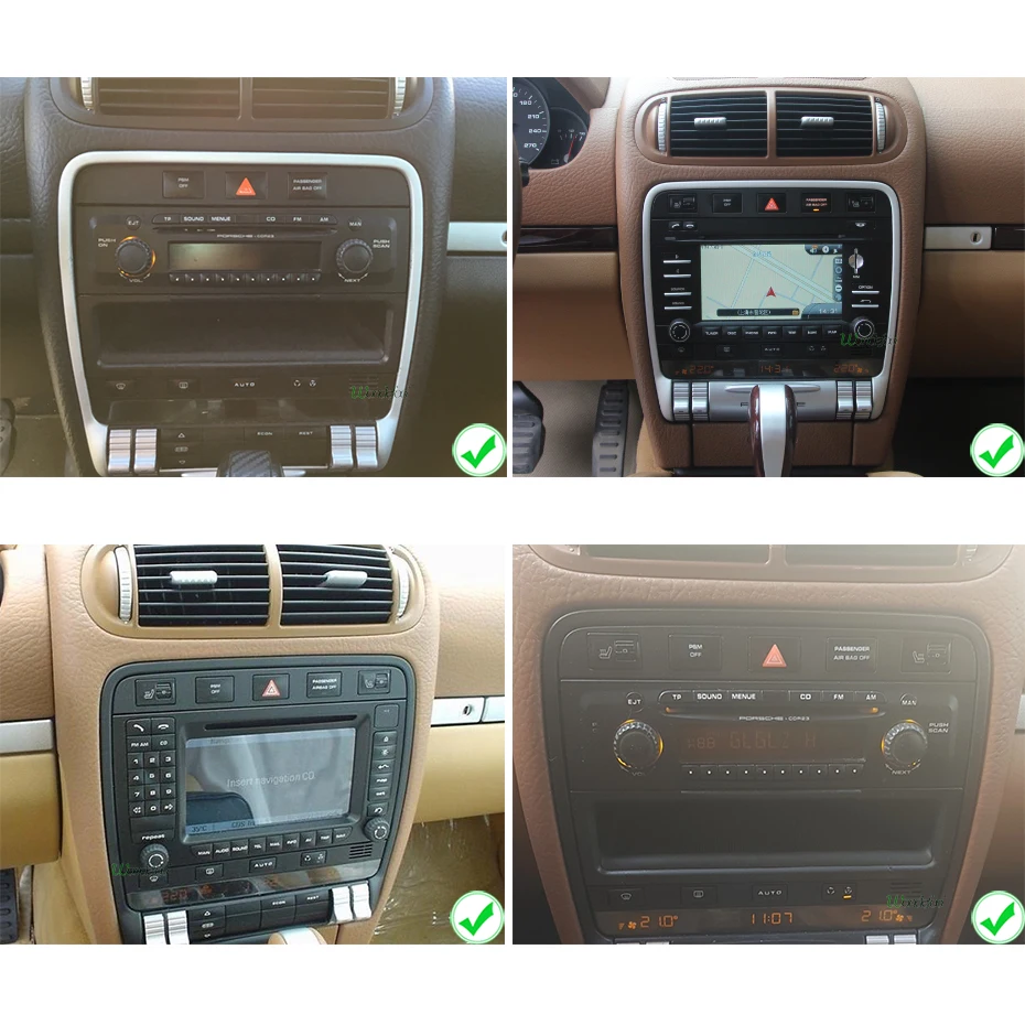 Android 9 с ips DSP экраном для Porsche Cayenne 2003-2010 автомобильный радиоприемник с навигацией GPS мультимедиа головное устройство плеер DVD