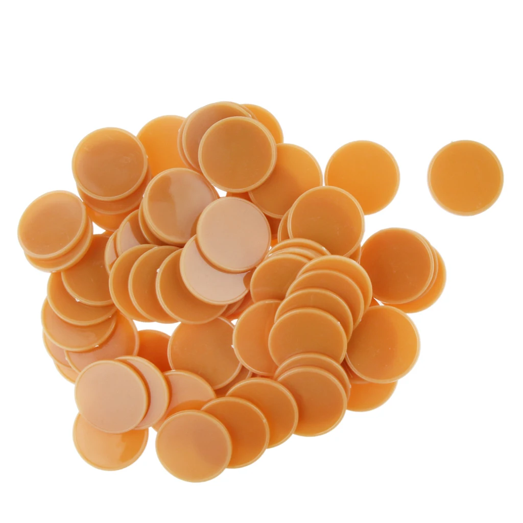 Kids Children Playing 100Pcs Plastic Poker Bingo Casino Chips Tokens Toys Gift