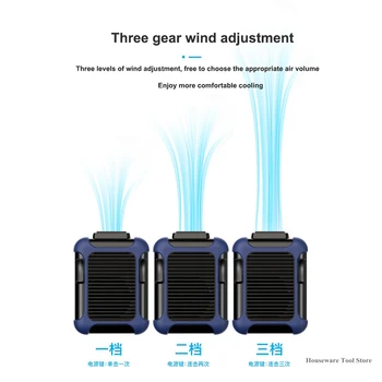 

Hanging Waist Fan Usb Charging 3 Speed Waist Mini Fan Summer Waist Hanging Portable Fan Hanging Neck Lazy Fan Outdoor Cooler Fan