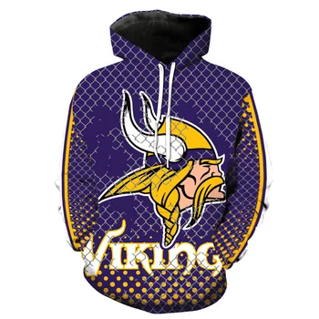 

CNUUIKOOEK Sweatshirts Men's 3 dviking Olive Team Printed Hooded Pullover Hoody Hoodies