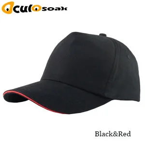 black and red Горячая бейсбольная кепка под заказ Кепка-бейсболка крепежная лента Регулируемый головной убор логотип на заказ Печать текстовое изображение персонализировать 10 шт./партия - Цвет: black and red