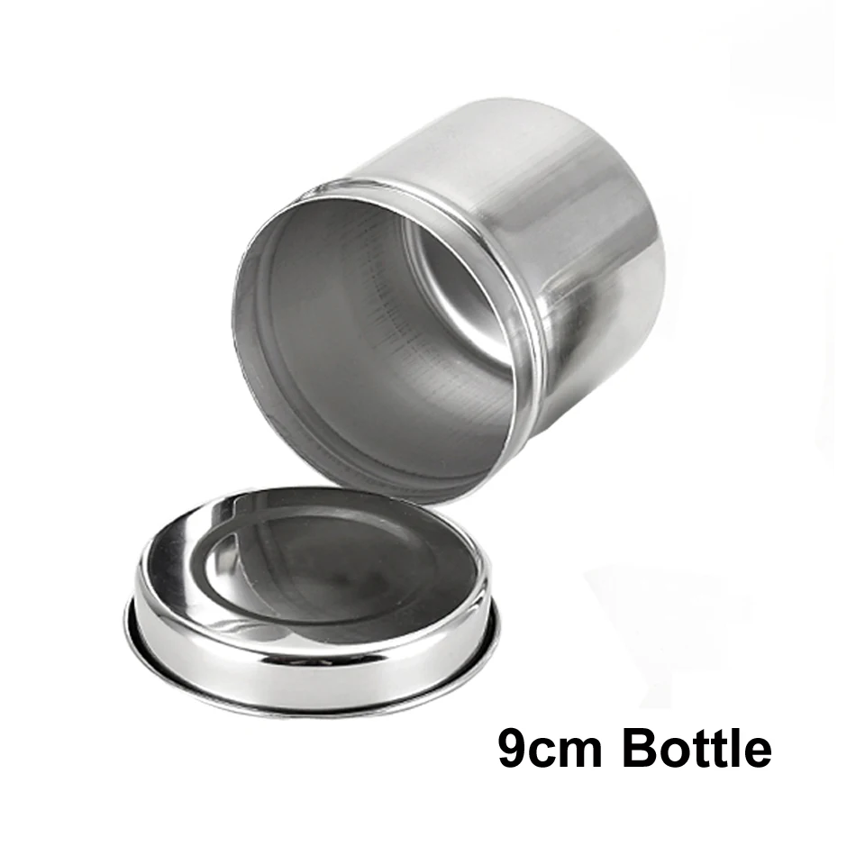 9cm Bottle Нержавеющая сталь в форме почек стерилизованный лоток банка горшок контейнер бутылка пинцет медицинская Стоматологическая хирургическая Косметика аксессуар для татуажа - Цвет: 9cm Bottle