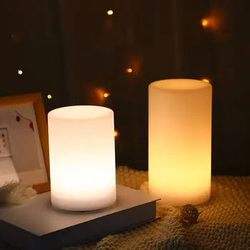 

New Simple Home Decoration Table Lamp Bedroom Bedside Eye Protection Sleep Lamp Remote Control Wireless Charging Night Light