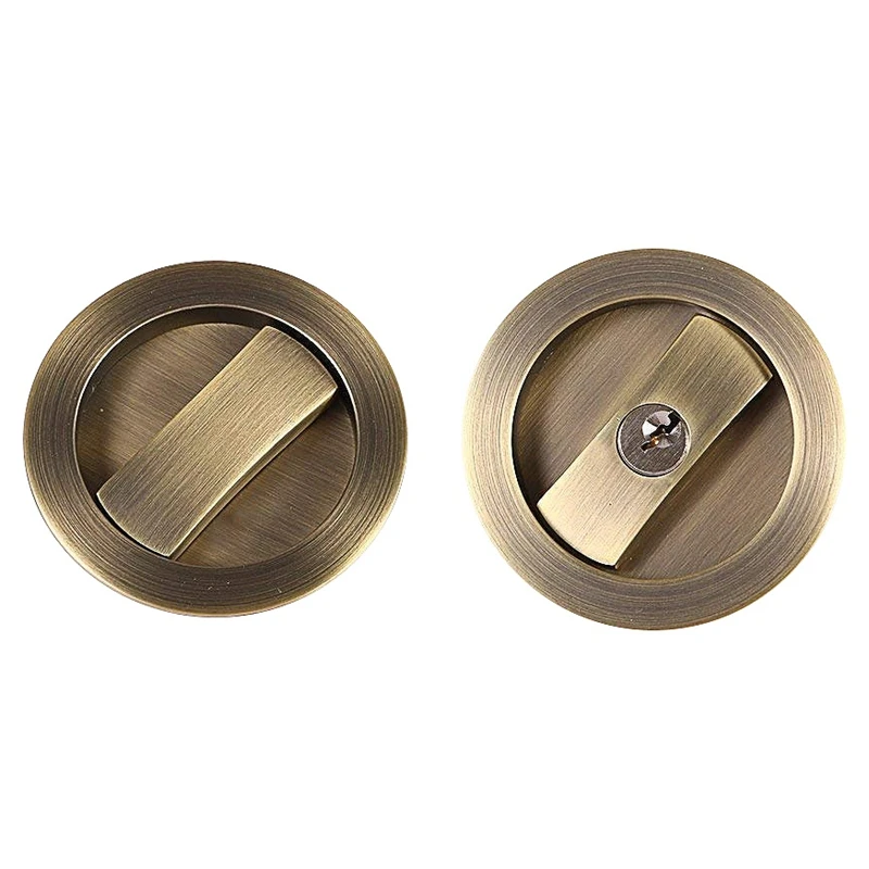 

EASY-Invisible Barn Wood Sliding Door Gate Cup Handle Lock for Barn Wooden Door Bathroom Kitchen Balcony