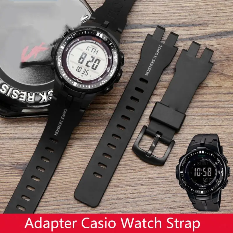 Мягкий силиконовый ремешок для наручных часов ремешок для Casio PRW-6000/6100/3000/3100 часов