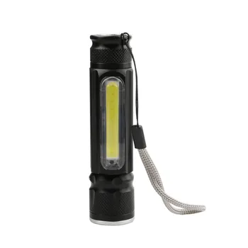 

Mini Portable Work T6 COB Led Flashlight 4 Modes Zoom Torch USB Rechargeable Life Lighting Magnetic Lantern Use 18650 Battery