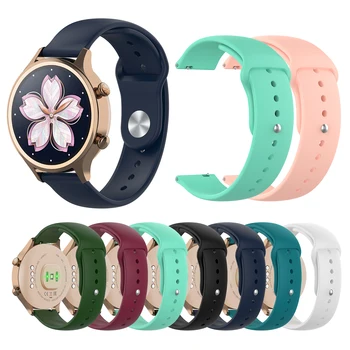

2019 New for Ticwatch C2 smart Sport bluetooth Watch colorful strap Accessories Silicone Wristband Replacement Wrist Strap 18mm