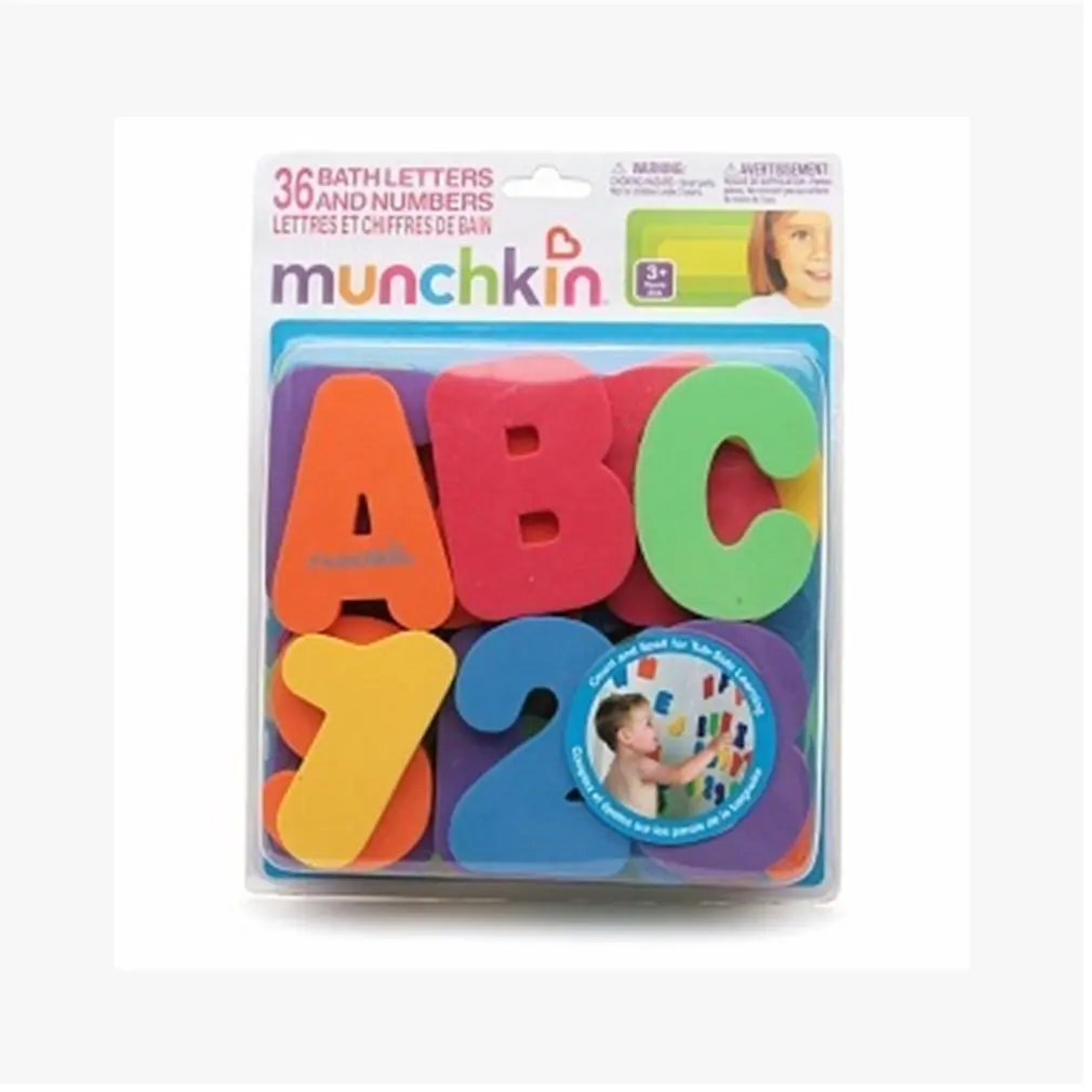 

36 Pcs Learning Educational Stickers For Baby During Shower Eva Bath Alphanumeric Letters Water Coaxing Kids Toy