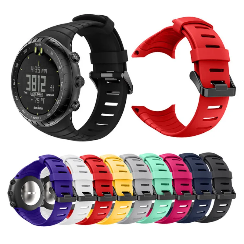Мягкий силиконовый браслет для ядра Suunto Frontier/классические сменный Браслет для часов для ядра Suunto smart watch браслеты