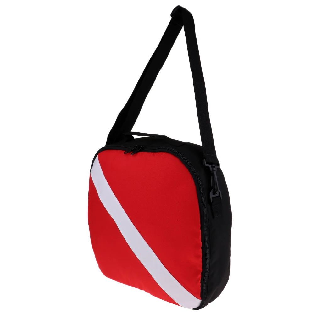 Professional Zipper Dive Flag Regulator Gear Carry Travel Bag & Shoulder Strap for Scuba Diving Diver Snorkeling