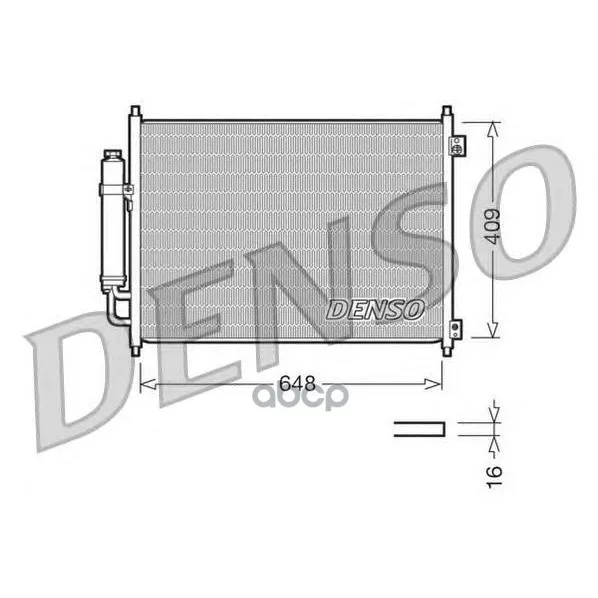Радиатор Кондиционера Nissan: X Trail 2.0 / 2.5 Denso арт. DCN46001