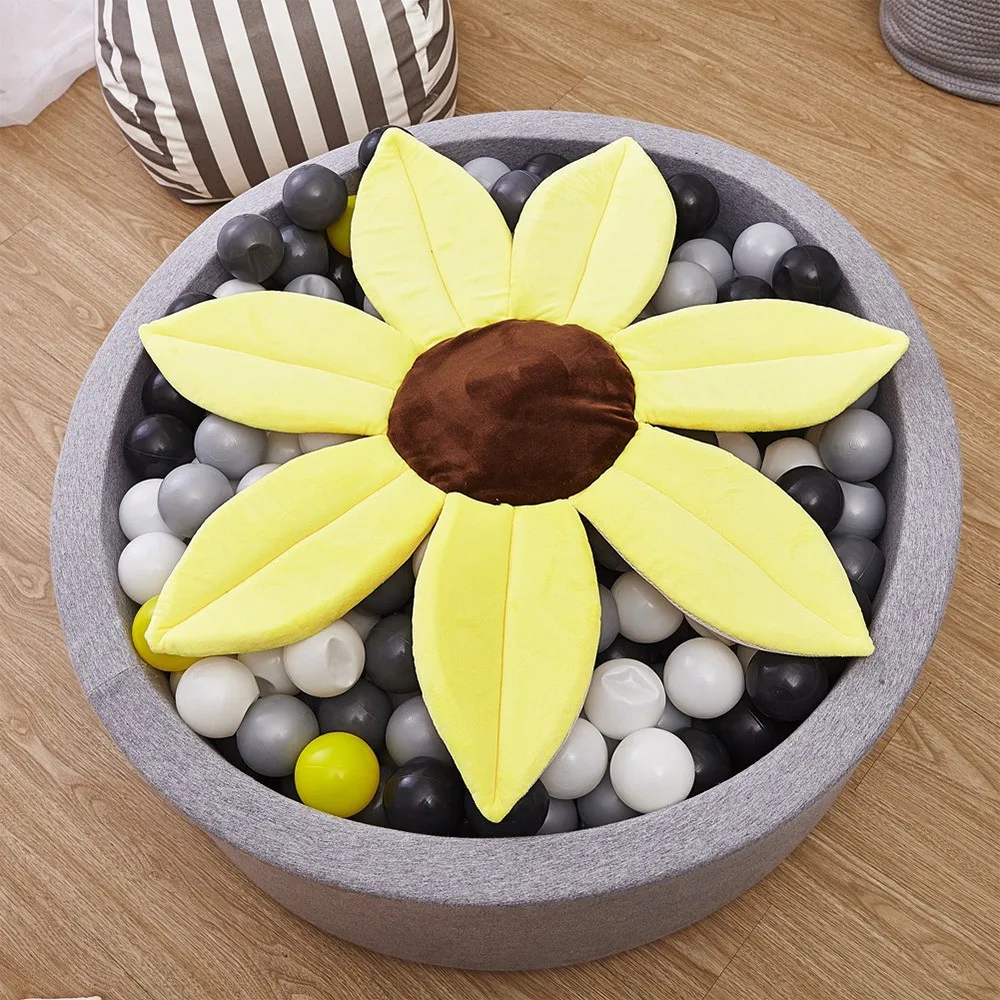 Baby Shower Blooming Flower Newborn Bathtub Foldable Lotus shape Cushion skin Bath pad portable bath tub Soft Seat Play mat - Цвет: B