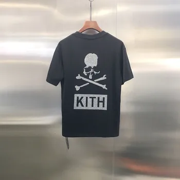 

2020ss Mastermind Japan X Kith Collaboration T Shirt Men Women Couples HipHop Diamonds Tees Kith Logo T Shirt Men