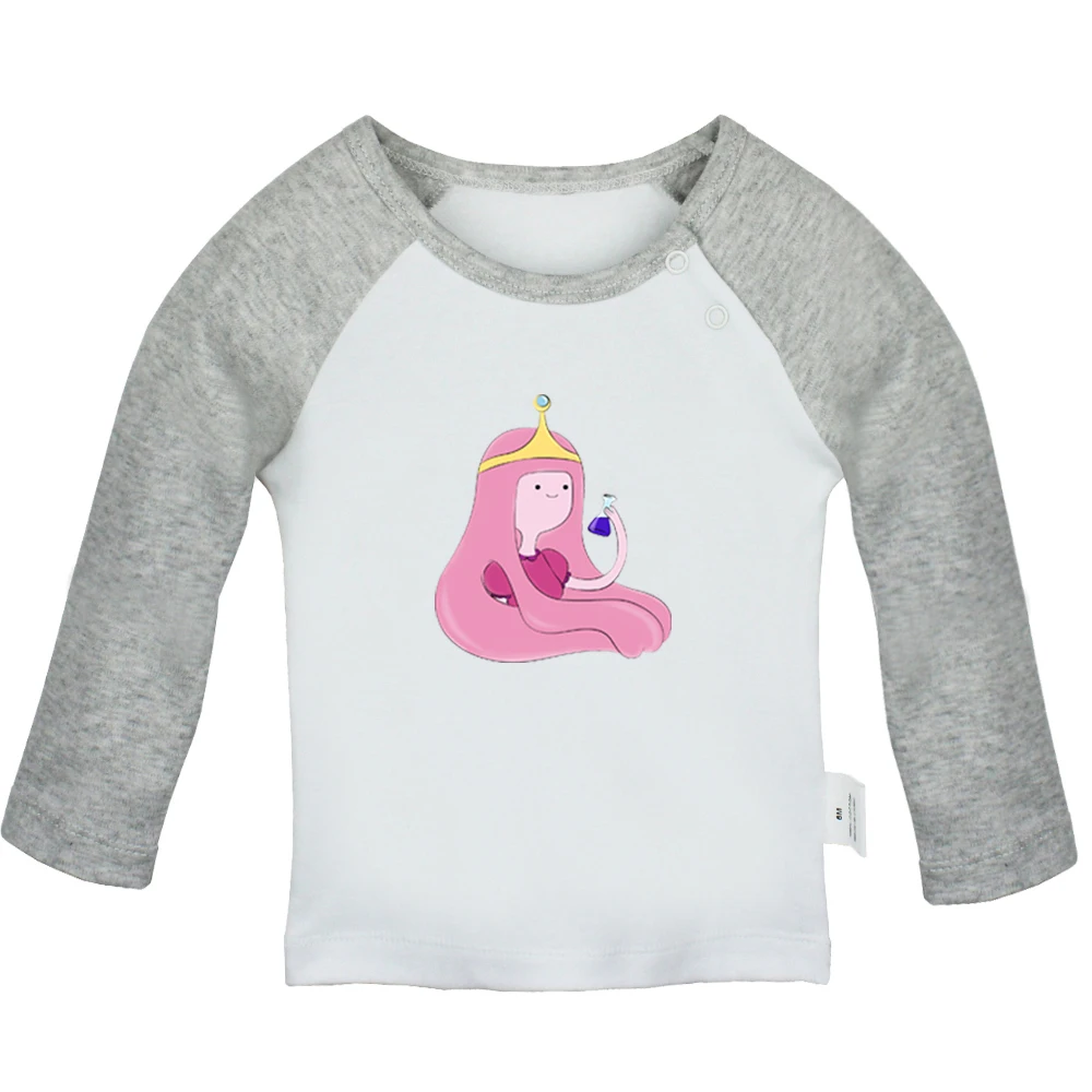 JcBabyYCG229C Adventure Time/Дизайнерские футболки принцессы боннибель, жевательной резинки для новорожденных мальчиков и девочек; футболки с длинными рукавами и графическим принтом для малышей - Цвет: JcBabyYCG229C