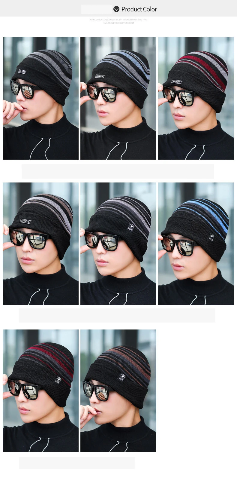 Зимние шапки оптом для мужчин бини вязанные шапочки Skullies Beanies