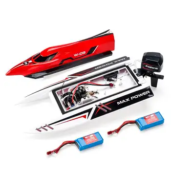 

Wltoy WL915 RC Boat with Two Battery 2.4Ghz Brushless Remote Control Boat High Speed 45km/h Racing RTR Model Toys for Children