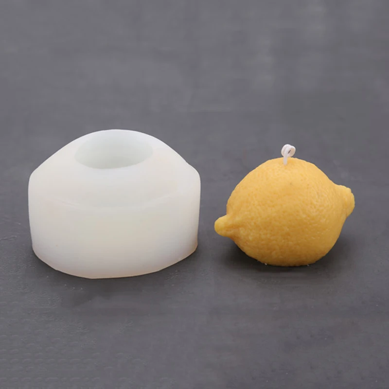candle molds Силиконовая форма лимонная форма для конфет украшение торта, выпечки, мыла шоколадная свечная глина - Цвет: candle molds