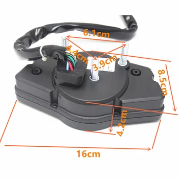 

Odometer Speedometer Instrument Waterproof ABS Housing Interior Accessory 12V