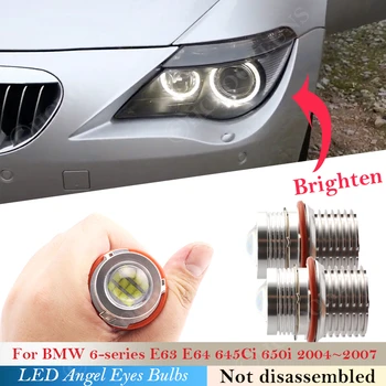 

For BMW 1 5 6 7 X5 X3 Series E63 E64 645Ci 650i M6 E87 E39 E60 E61 E65 E53 E66 E83 LED Headlight Angel eye bulb Halo Rings Light