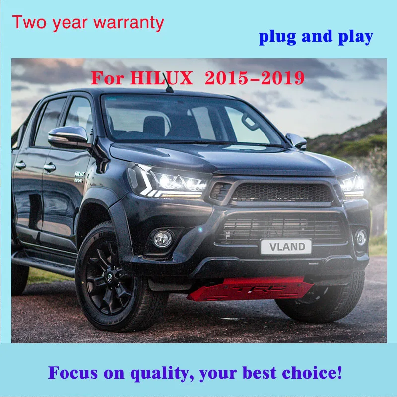 Автомобильный Стайлинг светодиодные фары головной лампы для HILUX фара 2015 2016 2017 2018