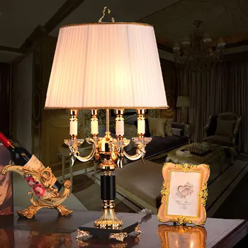 

Fashion Black Crystal Table Lamp Bedroom Bedside Lamp Lamps Brief Modern Decoration Led Table Lamp High Quality Luxury E14 Iron