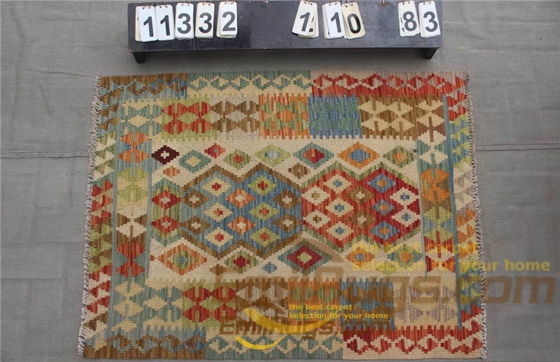 11332 kilim rugs tapestries Fabric Handmade Vintage For Living Room Square Turkish Wool Knitting - Цвет: 11332