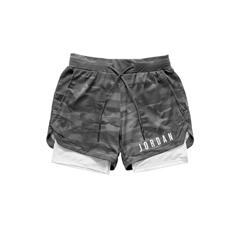 

Short Men Running Short Double Layer 2 In 1 Short Shorts Gym Shorts Men Quick Dry Shorts Summer Gyms Fitness Built-In Pocket