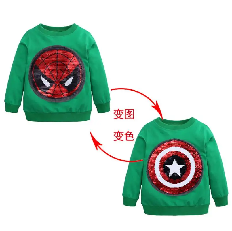 Новые толстовки с капюшоном для мальчиков Мстители, супергерои Marvel, Капитан Америка, Человек-паук, Бэтмен, толстовка для мальчиков, детская куртка с рисунком От 1 до 6 лет