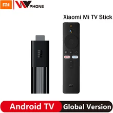 Xiaomi Mi TV Stick глобальная версия Android TV FHD ТВ-приставка четырехъядерный процессор, совместимому с HDMI 1 Гб + 8 Гб Bluetooth, Wi-Fi, Netflix и Google Assistant