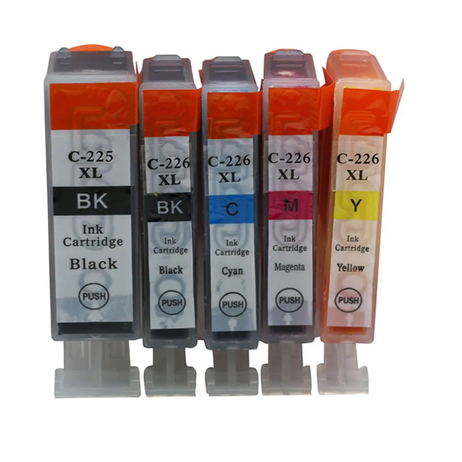 5PK для Canon PGI-225 CLI-226 совместимый чернильный картридж для принтера Canon принтерам PIXMA IX6520 IP4820 IP4920 MG5120 MG5220 MG6110 MG8120 MX712 м