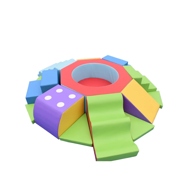 

YLWCNN Baby Soft Play Set Multi-function Safety Kids Play Equipment Crawl Slide Ball Pool Climber Kids Amusement Playground