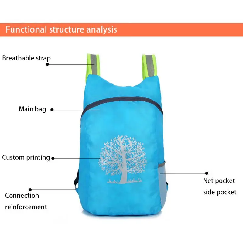  Hot Ultra Light Waterproof Travel Mountaineering Protable Bag Popular Foldable Backpack Outdoor Cam - 4000115424685