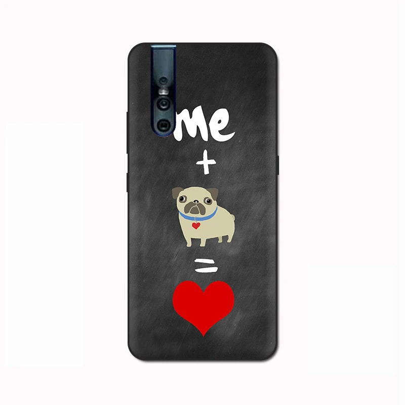 Мопс милый кот с рисунком очков, очки, чехол для телефона для VIVO Y81 Y67 Y75 Y78 Y89 V11 V15 Pro Y17 Y69 Y71 Y91 Y93 Y66 X9 Z5X Y11 - Цвет: B9