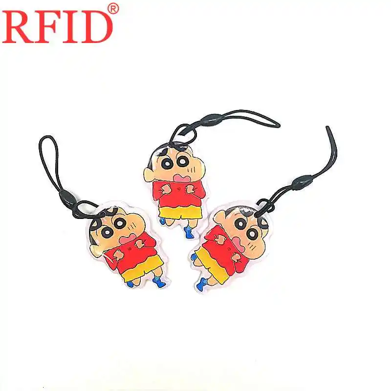 ID 125 кГц T5577 перезаписываемый брелок для ключей RFID мультфильм пустая карта жетон тег брелок для ключей шкафчик для карты контроля доступа - Цвет: 3pcs Random Color