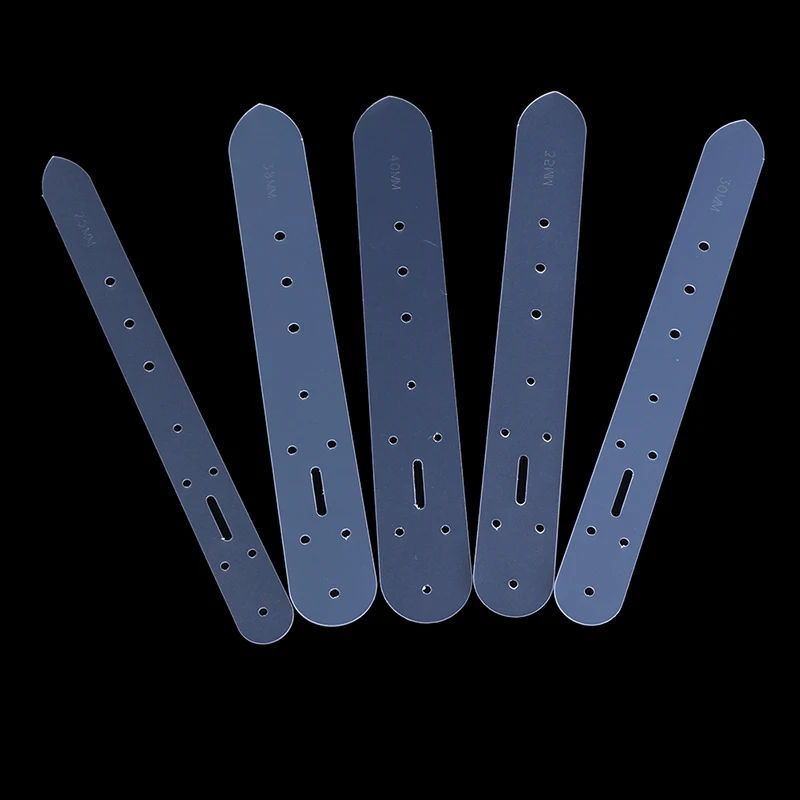 5Pcs/Set DIY Leather Belt Buckle Punch Hole Templates Tools