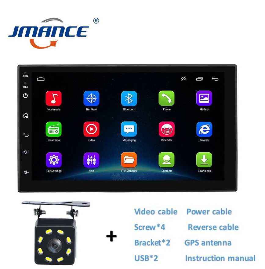 JMANCE Автомобильный мультимедийный mp5 плеер android навигация 7168 подголовник Автомобильный монитор для камеры заднего вида pantalla coche gps voiture - Цвет: 8LED light camera
