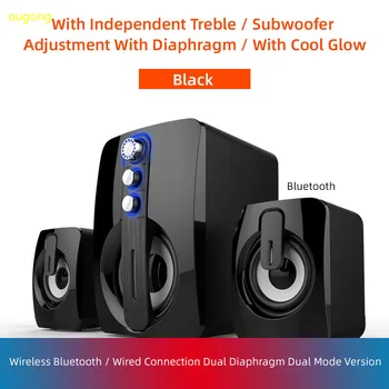 

Bluetooth Speaker Desktop Computer Phone 3D Stereo Audio Subwoofer Box Home USB Stick Support Music Surround Wired Portable