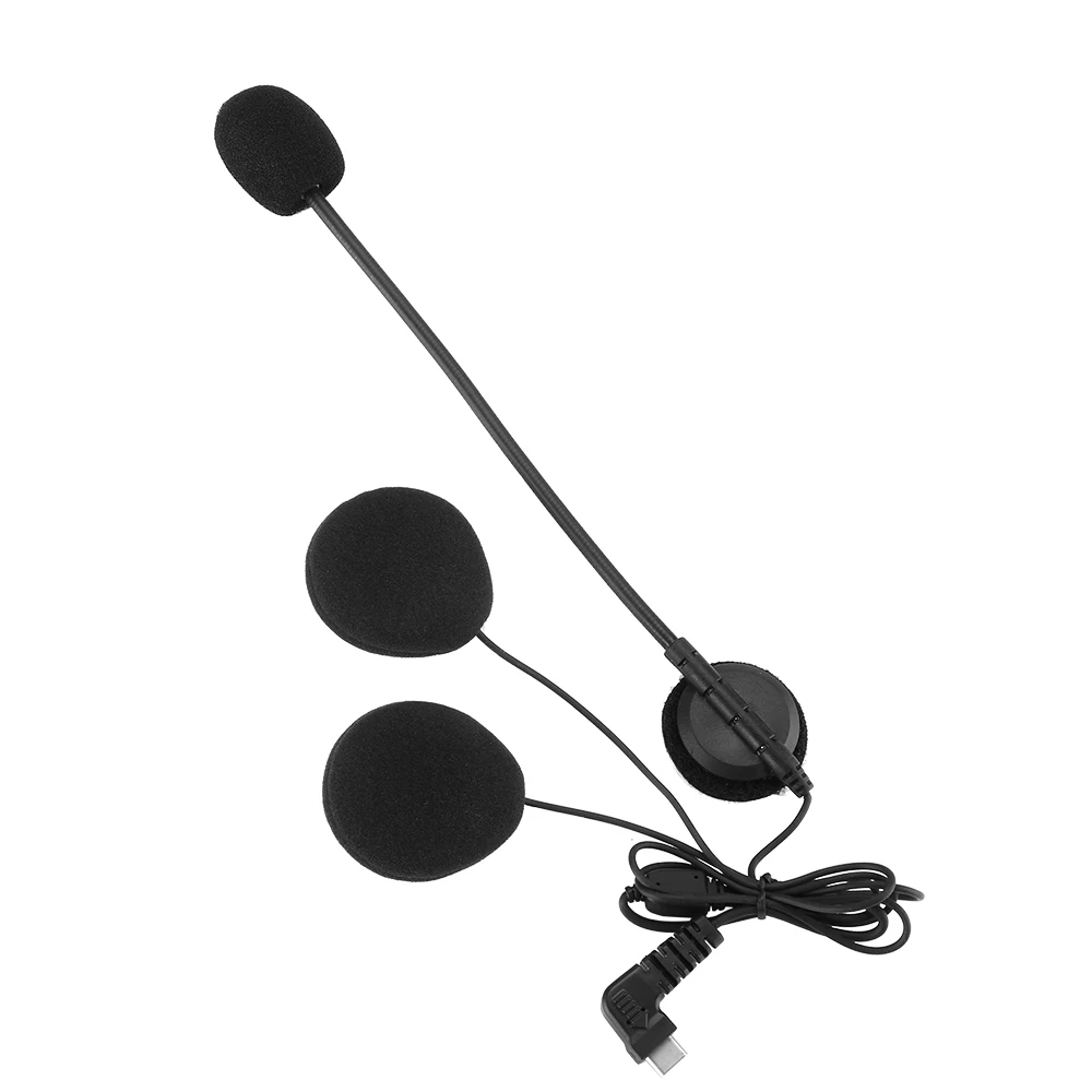 2 шт. наушник с микрофоном type-c интерфейс для BT-S3 BT-S2 мотоцикл Bluetooth гарнитура шлем интеркомы Handsfree Interphone