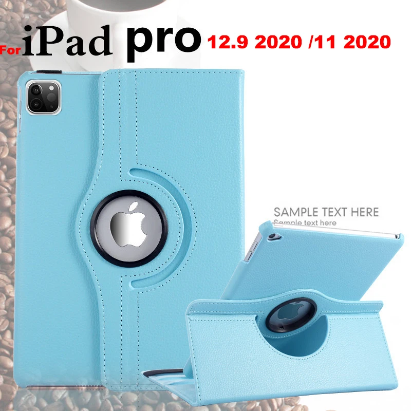 

Case For iPad Pro 12.9 inch 2020 Cover For iPad Pro 11 Inch 2020 360 Degree Rotating PU Leather Smart Auto Sleep Awake Cover