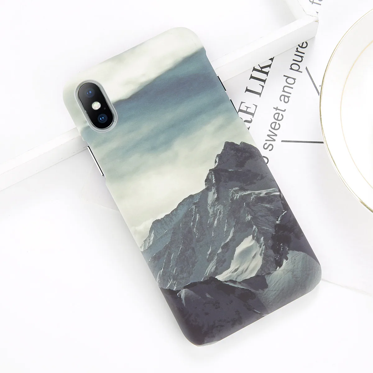 Moskado жесткий пластиковый чехол для телефона для iPhone X 11Pro XR XS Max 8 7 6 6s Plus PC задняя крышка мультфильм звездное небо Луна Ультратонкий чехол - Цвет: AC1038