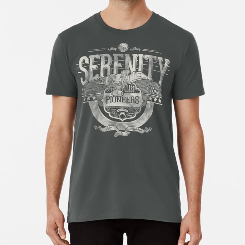 Футболка с космическими пионерами Serenity Firefly Space Captain Mal Reynolds Jayne Cobb Joss Whedon | Мужская