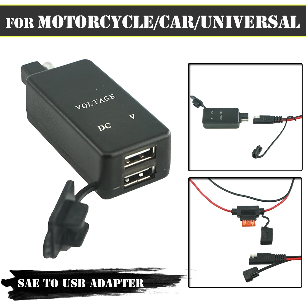 Chargeur rapide USB pour moto, adaptateur SAE vers USB, prise de