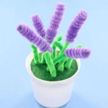 

Hand Twisted Bar Hair Root Small Flower Pot Plant Kindergarten Children Diy Manual Creative Small Potted Plant