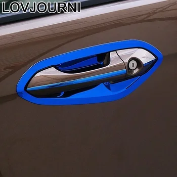 

Car Handle Door Exterior Modified Automovil Chromium Accessory Bright Sequins Trim Sticker Strip 15 16 17 18 19 FOR Ford Escort