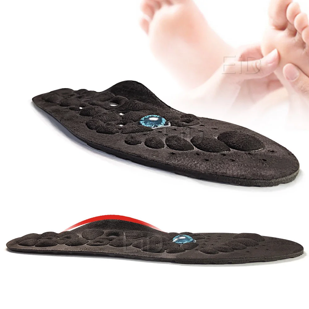 EiD Magnetic massage Insoles Shock Absorption Cushion Foot AcupressureTherapy Slimming Insoles for shoes Weight Loss Woman Men
