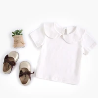 Sanlutoz Soft Cotton Baby Girls T-shirt Cute Infants Tops Clothing White Newborn Toddler Shirts Clothes Casual 6