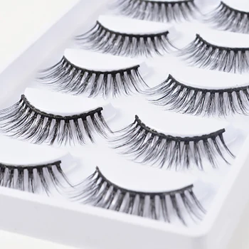 

5 pairs 3D Mink Lashes Natural False Eyelashes Dramatic Volume Fake Lashes Makeup Eyelash Extension Silk Eyelashes dfdf