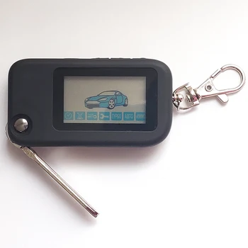 

Keychain NFLH B92 Remote Control with Key Blank Blade for Two Way Car Alarm compatible Starline B92