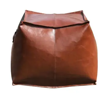 

Pu Leather Lazy Sofa Sofa Feet Beanbag Square Mound Portable Single Bedroom Balcony Recreational Couch Couch Rice